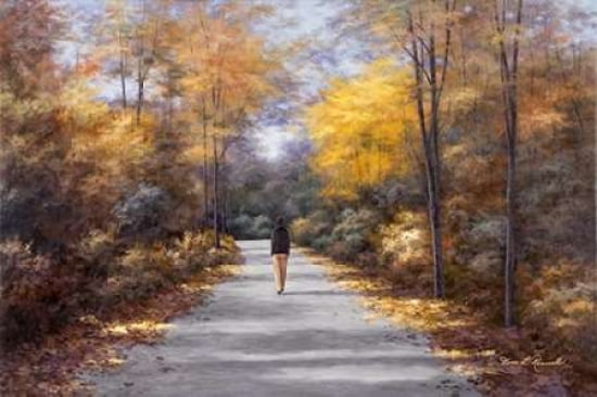 Quiet Walk Canvas Art - Diane Romanello (20 x 28)