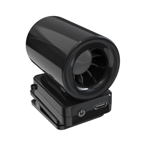 Quiet Wearable Gadget USB Rechargeable Cooling Device Adjustable Fastener Design