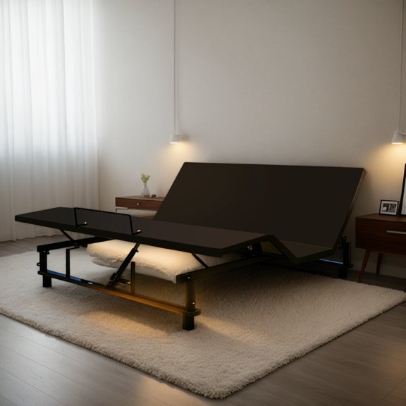 King Size Adjustable Bed Base with Quiet Motor, Zero Gravity, 4 USB Ports & Nightlight