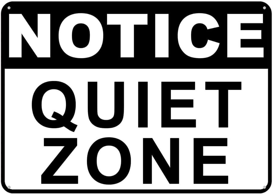 Quiet Zone Sign 8 X 12 Inches Rust Free Aluminum - Uv Protected ...