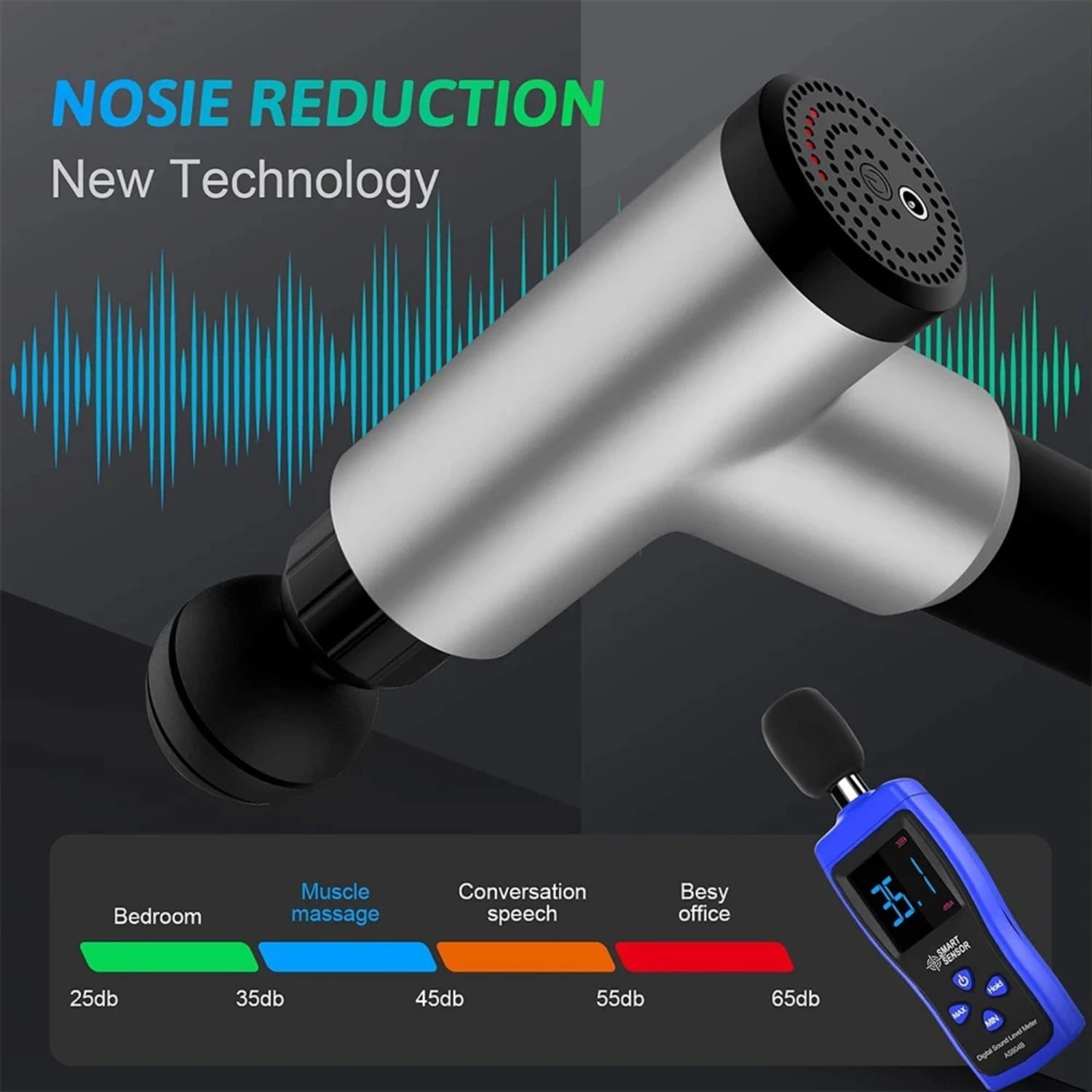 Quiet and Portable Mini Muscle Fascia Gun for Fitness Precision Sound