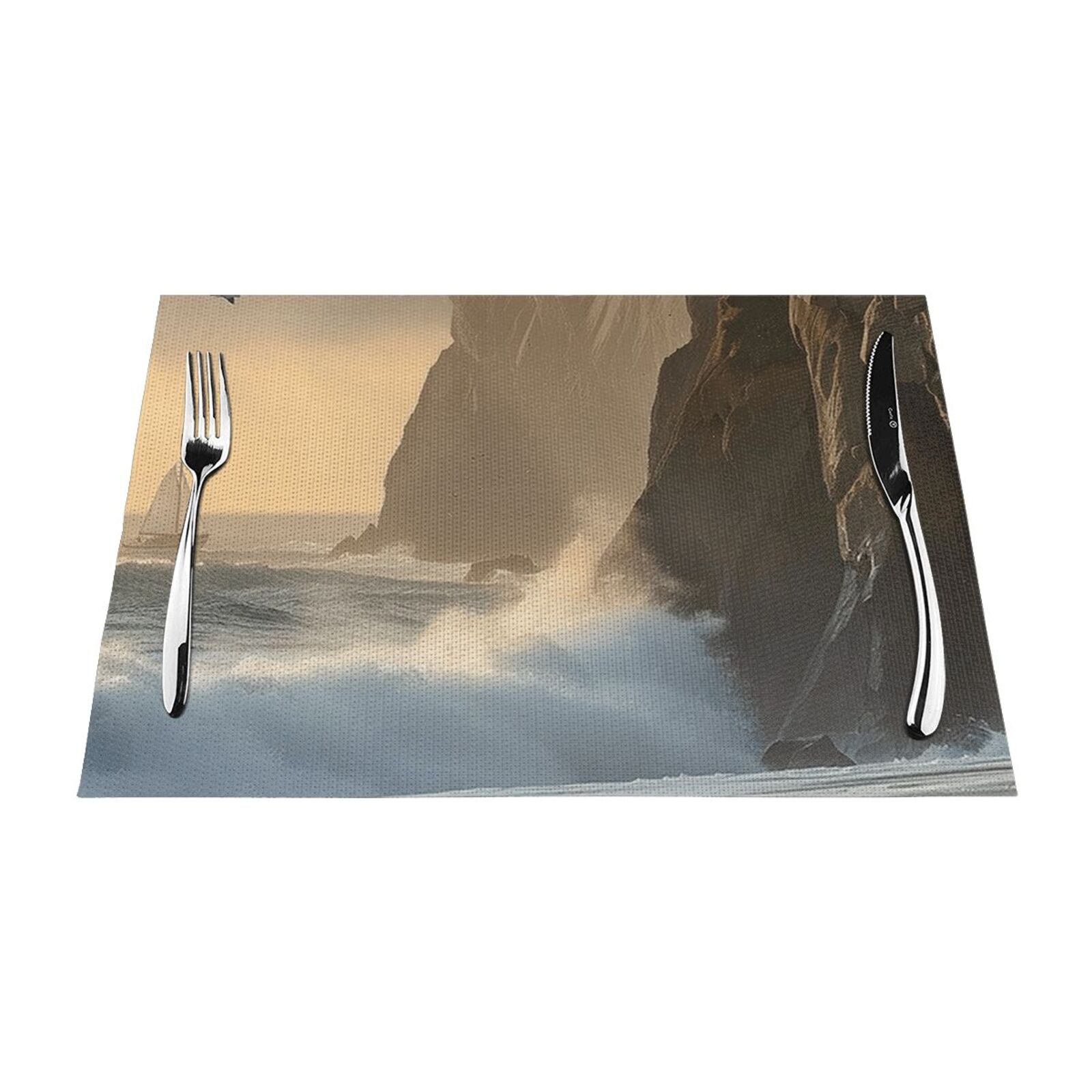 Quiet closeup PVC meal mat, dining table mat PVC washable woven vinyl