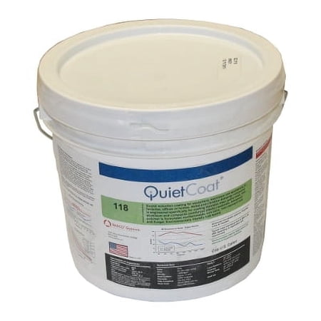 QuietCoat Noise Vibration Damping Acoustic Treatment Viscoelastic Sprayable Rollable Paint Polymer Coating 1 Gallon