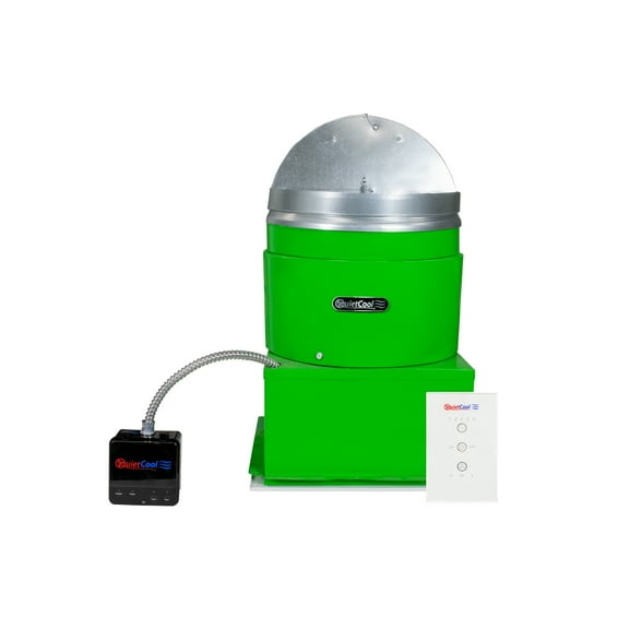 QuietCool 1452 CFM 47 Watt Exhaust Fan, Green