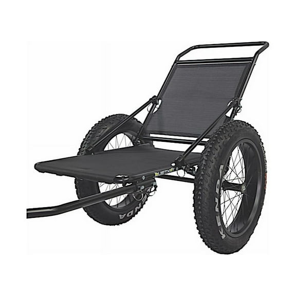 QuietKat Two-Wheel Bicycle Cargo Trailer, Black
