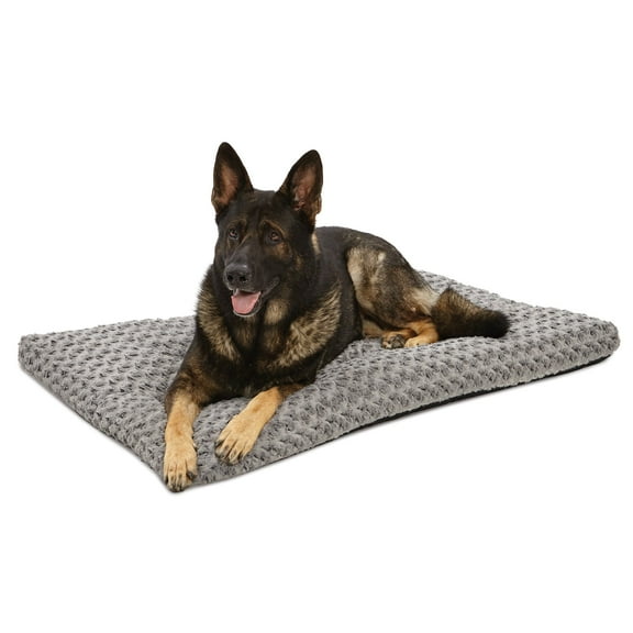 QuietTime Dog Bed & Crate Mat, Deluxe Ombre Swirl, Fits 48" Crate, Gray
