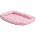 thumbnail image 1 of Midwest Homes for Pets QuietTime Double Bolster Dog Bed & Crate Mat Pink, 36 Inch, 1 of 4