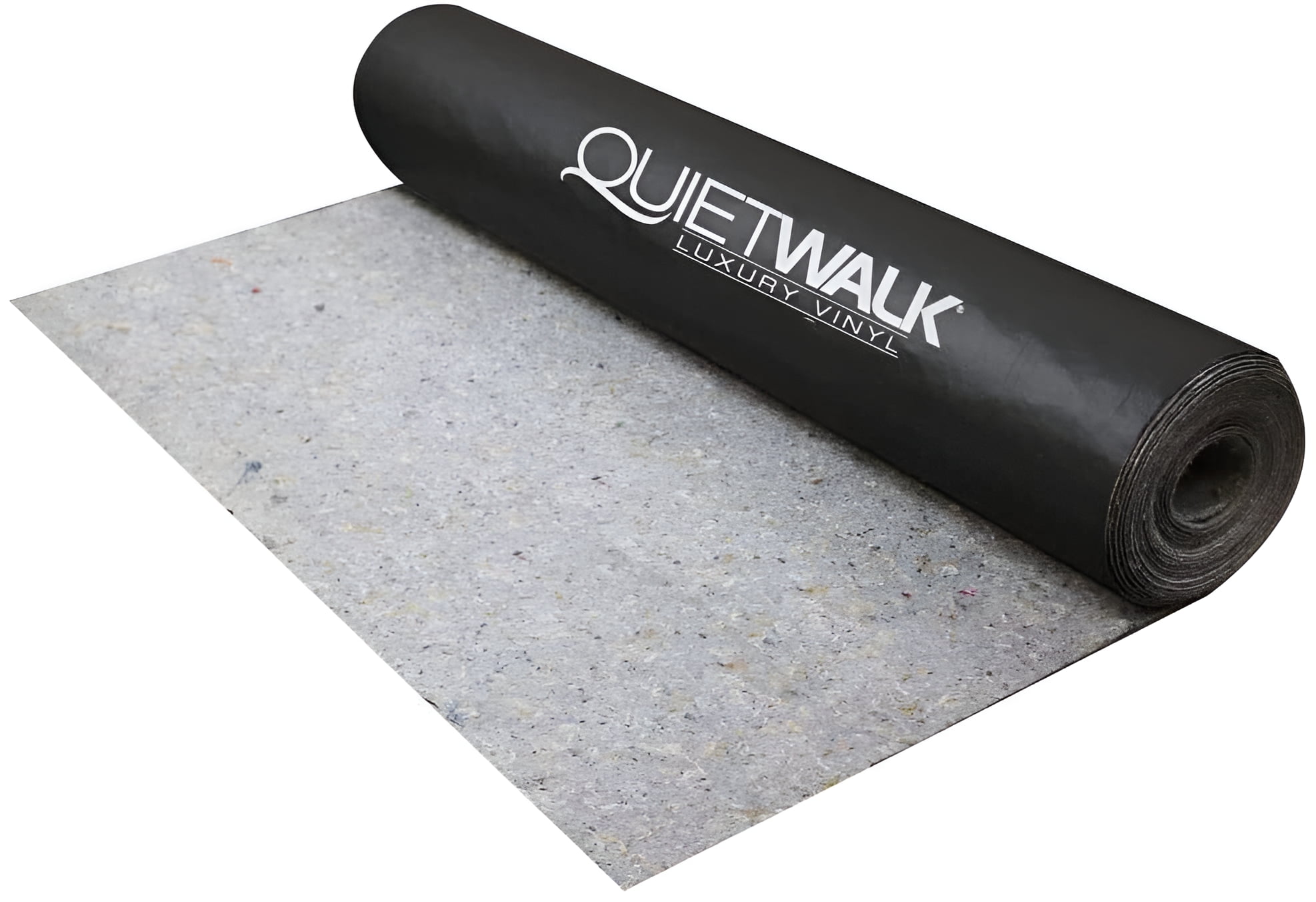 QuietWalk Black and Gray Luxury Vinyl Flooring Underlayment