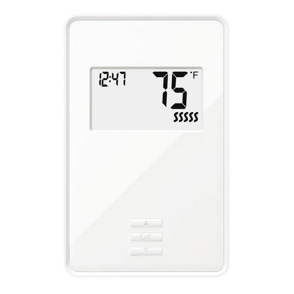 QuietWarmth Non-Programmable Thermostat with Built-in GFCI