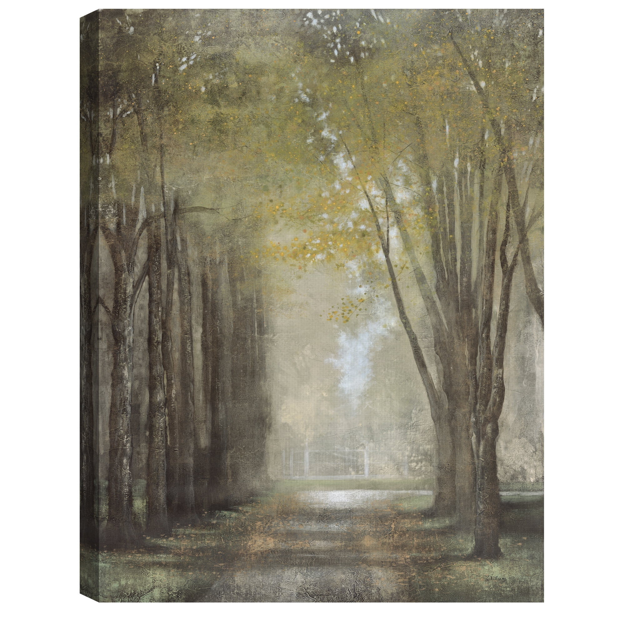 Quietly in the Mist by Williams Canvas Art Print