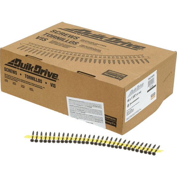 Quik Drive Collated Drywall Screw - Pack of 4  Construction & DIY Use, Standard Hardware Spec