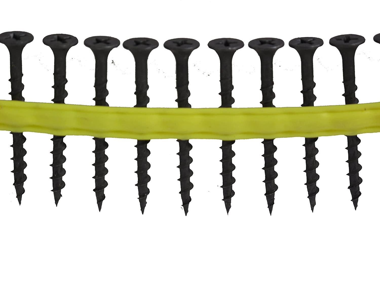 Quik Drive DWC158PS Drywall Screws 1 5/8-Inch Bugle Head, Sharp Point with Gray Phosphate Coating — Construction & DIY Use, Standard Hardware Spec