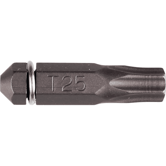 Quik Drive Torx T25 Screwdriver Bit - Single Pack Heavy-Duty Construction, Professional Use