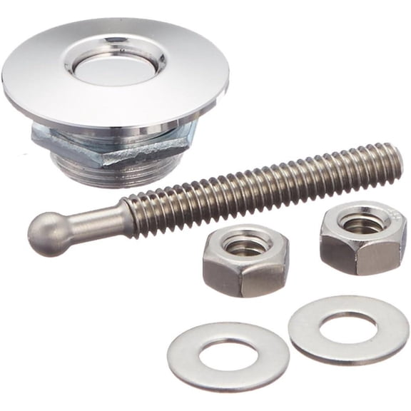 Quik-Latch Products QL-25-SP 1.25" Diameter Polished Aluminum Mini Quick Release Latch