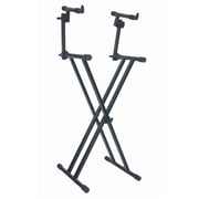Quik-Lok T22 Double Braced 2 Tier Keyboard Stand