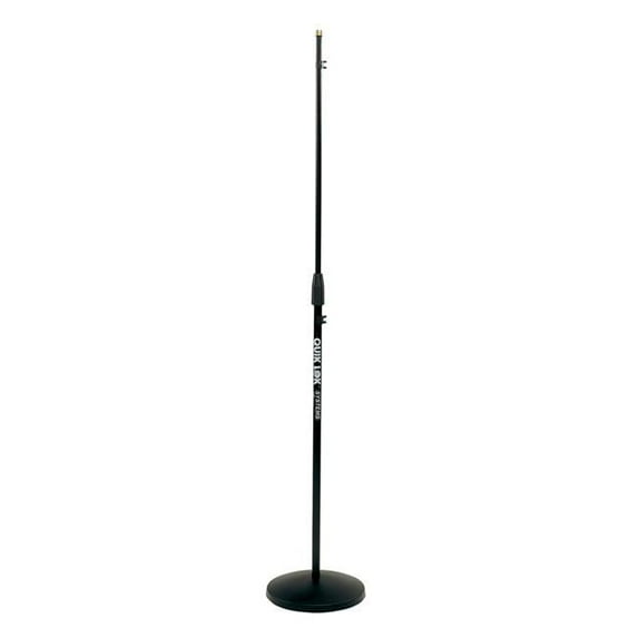 Quik Lok USA A-399BK-U Straight Round Base Mic Stand Cast Iron Base
