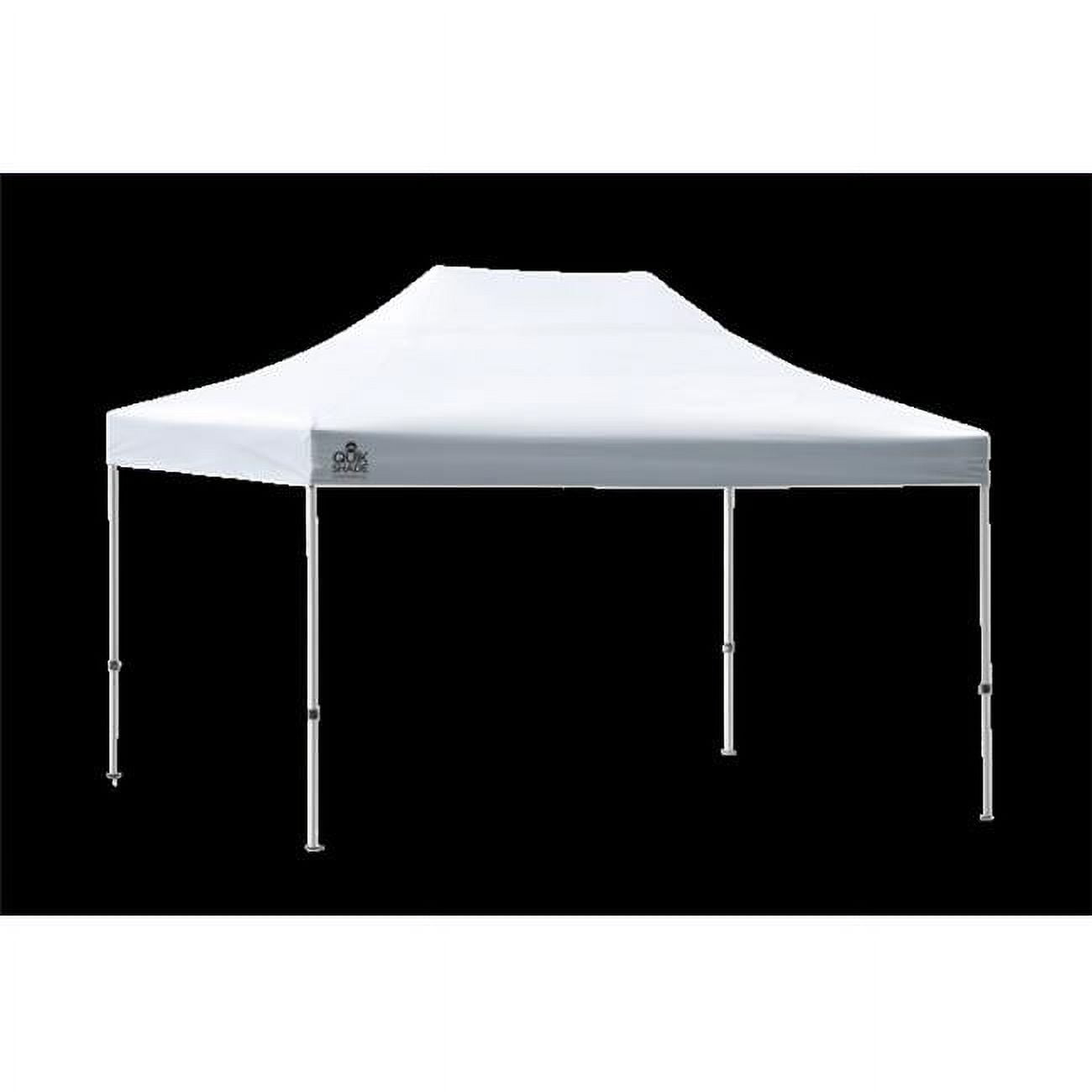 10 Ft x 15 Ft White Steel Pop-Up Canopy Tent