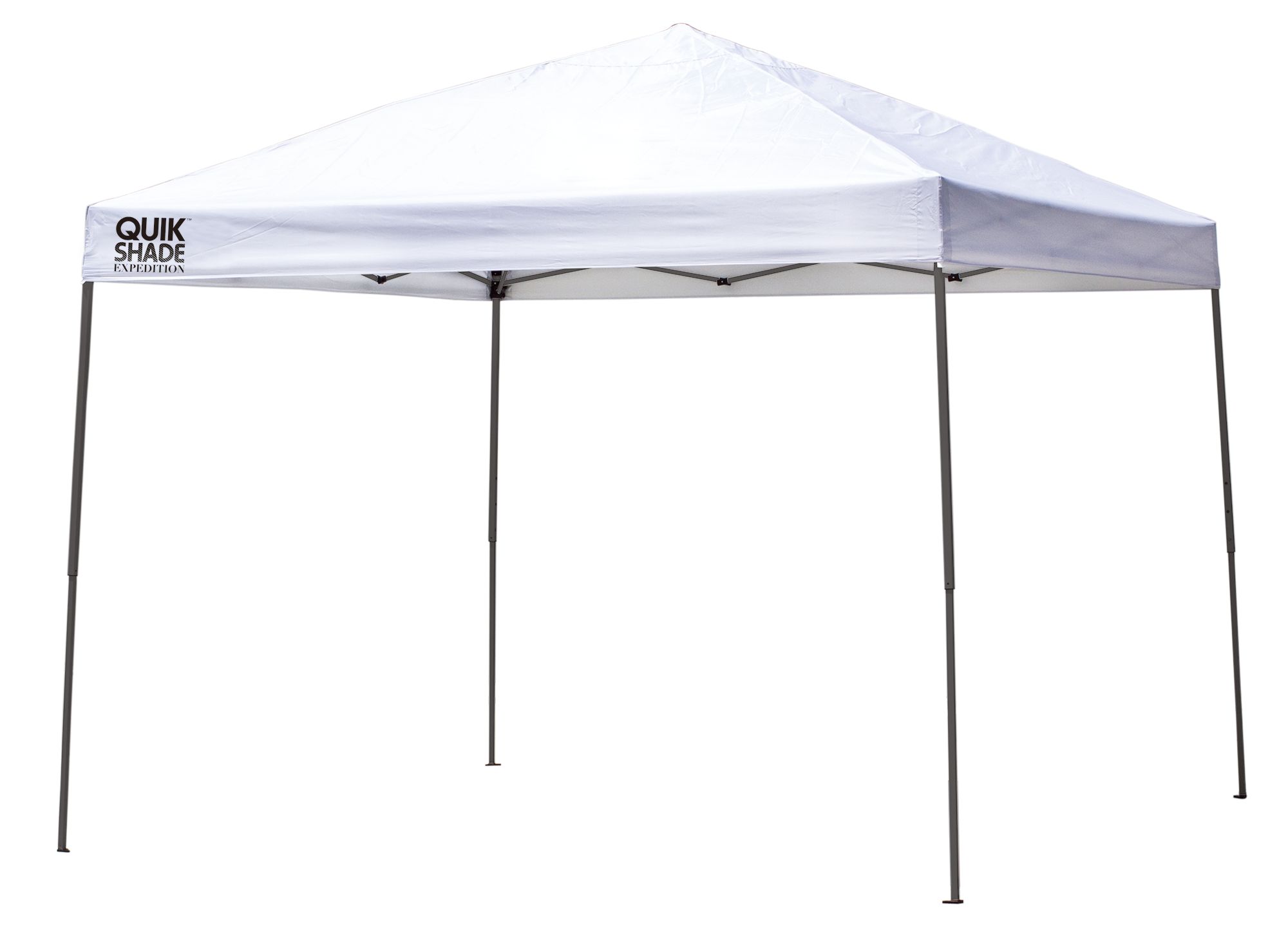 Quik Shade 167512DS EX100 10 x 10 ft. Straight Leg Canopy, White Cover - Gray Frame - image 1 of 9
