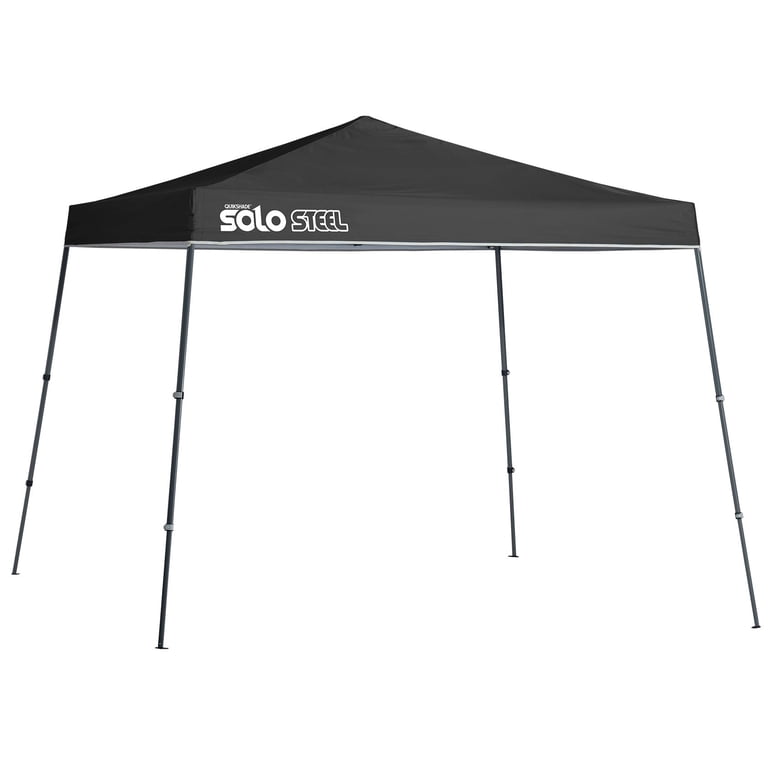 Quik Shade 72” x 72” Black Outdoor Canopy, Easy One Person Setup