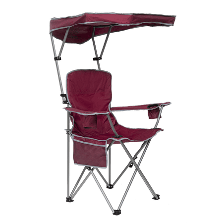Quik Shade Max Shade Folding Chair Adult- Red/Gray