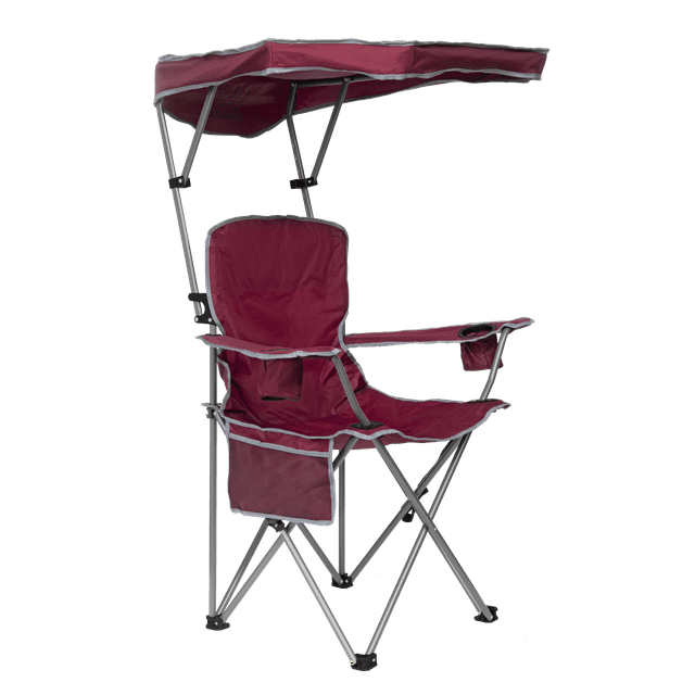 Quik Shade Max Shade Folding Chair Adult- Red/Gray - Walmart.com