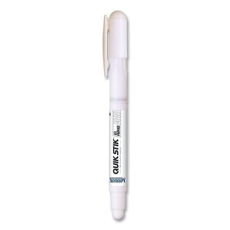 Quik Stik All Purpose Mini Solid Paint Marker, White, 3/8 In Tip