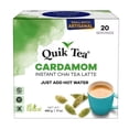 thumbnail image 1 of QuikTea Instant Cardamom Chai Tea Latte, 20 Single-Serve Sachets, Artisanal Indian Chai Latte Mix, Just Add Hot Water, Low Caffeine, Non-GMO, Gluten Free, 1 of 5