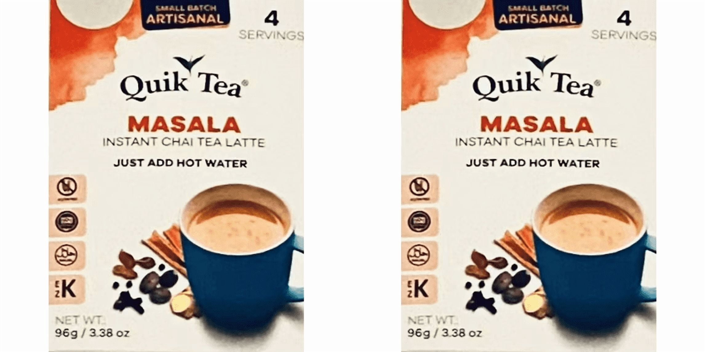 Quik Tea Masala Instant Chai Tea Latte 96g/3.38 oz (2 Pack) - Walmart.com