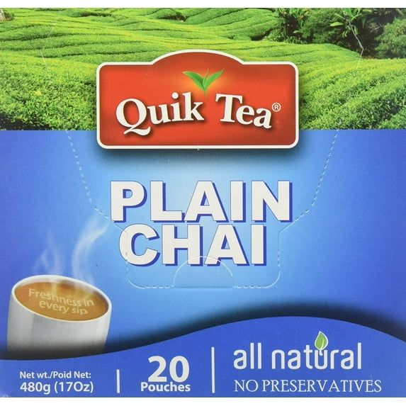 Quik Tea Plain Chai 20 Pouches