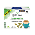 thumbnail image 1 of QuikTea Instant Cardamom Chai Tea Latte Unsweetened, 10 Single-Serve Sachets, Artisanal Indian Chai Latte Mix, Just Add Hot Water, Low Caffeine, Non-GMO, Gluten Free, 1 of 6