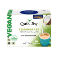 thumbnail image 1 of QuikTea Vegan Lemongrass Chai Tea Latte – 10 Count, Instant Herbal Blend with Natural Ingredients, Caffeine-Light, Preservative-Free – Just Add Hot Water, 1 of 5