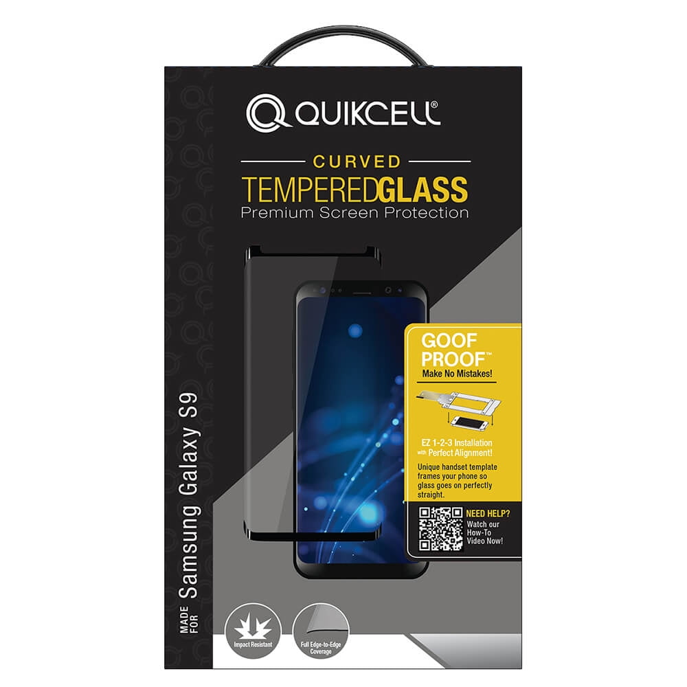 QuikCell GPCS9BLK Screen Protector for Samsung Galaxy S9 - Walmart.com