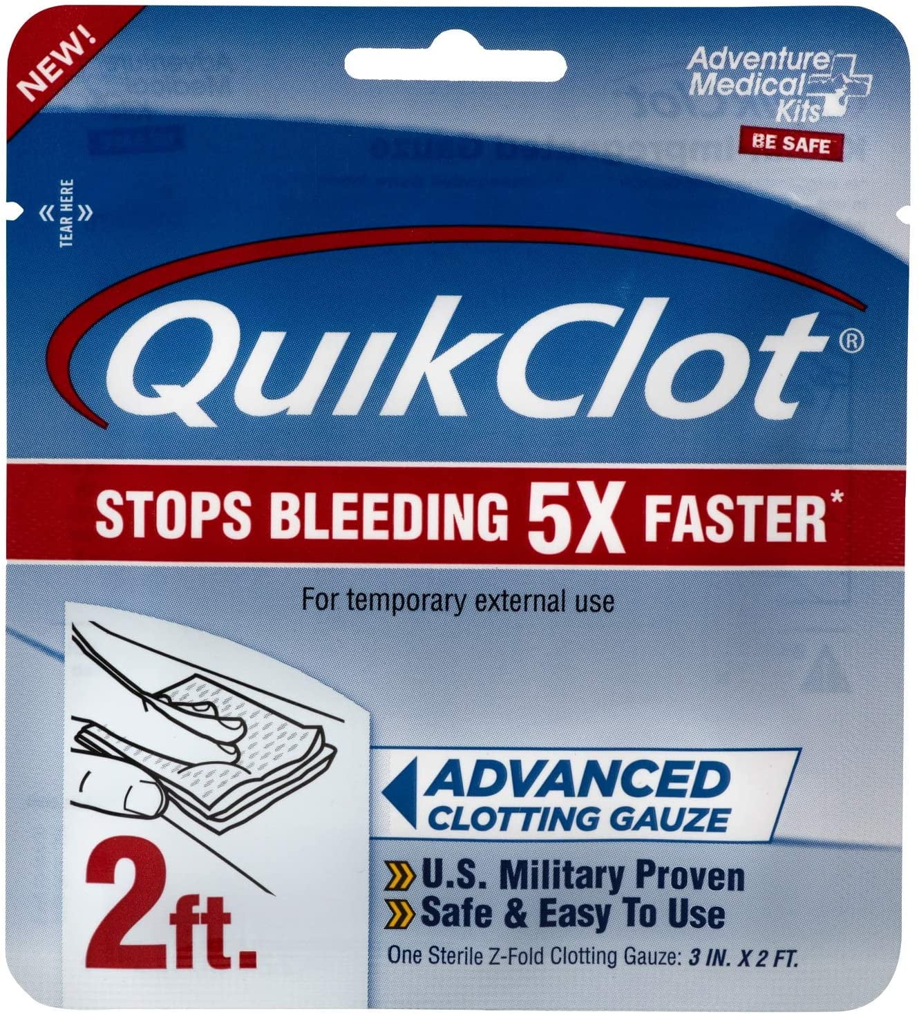 QuikClot Advanced Clotting Gauze - 3 x 24 in