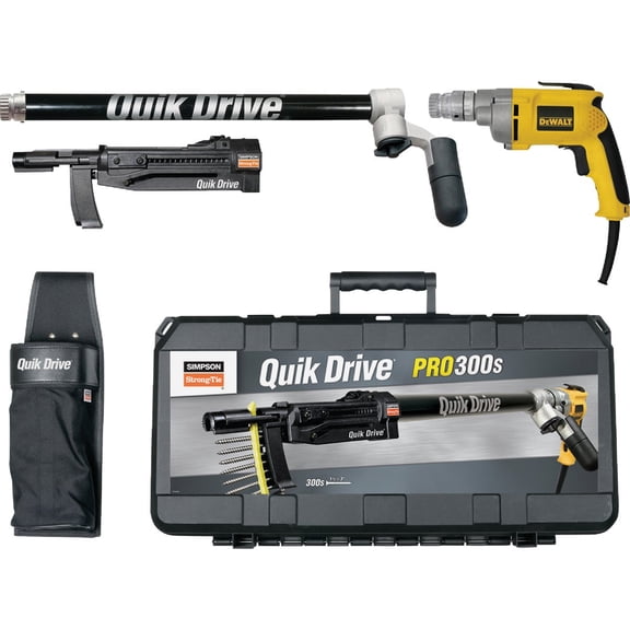 Quik Drive PRO300SG2 Decking System w/ DeWalt 2500 RPM Screwdriver Motor