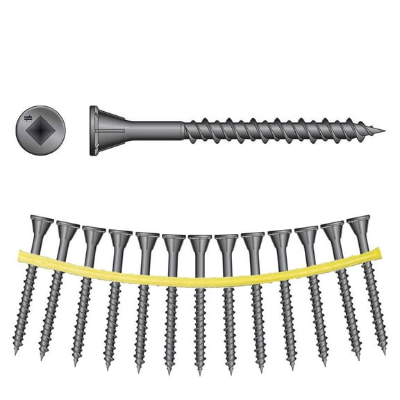 Simpson Strong-Tie QuikDrive Subfloor Screw WSHL134S7 - Wood Screw, Starbit - 2000ct, 1.75 In