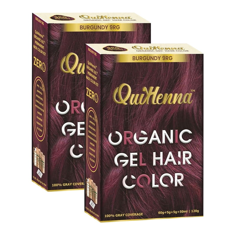 QuikHenna Organic Hair Colour Gel 9RG Burgundy PPD & Ammonia Free