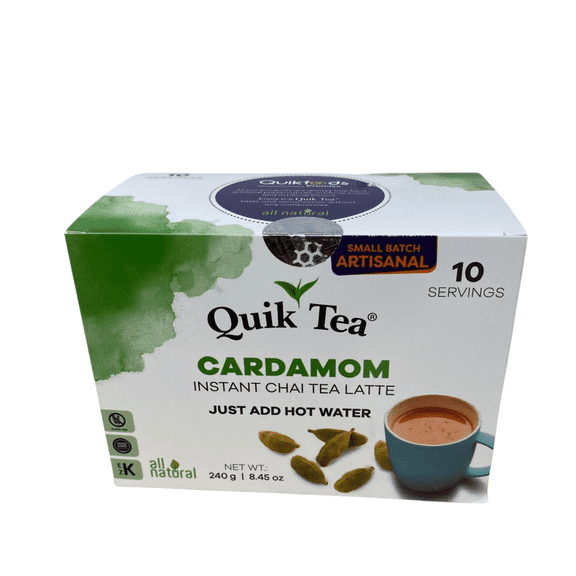 QuikTea Instant Cardamom Chai Tea Latte 10 Count