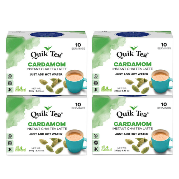 QuikTea Instant Chai Tea Latte Mix, Cardamom, 33.8 Oz - Walmart.com