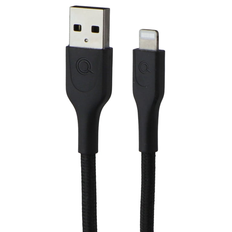 Quikcell 10ft USB-A to Lightning 8-Pin Cable - Black - Walmart.com