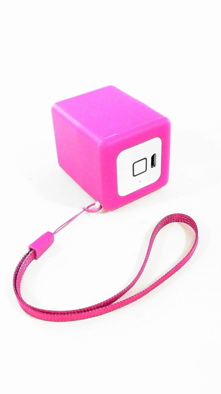 Quikcell Sound Cube Bluetooth Speaker Universal Music Portable Pink