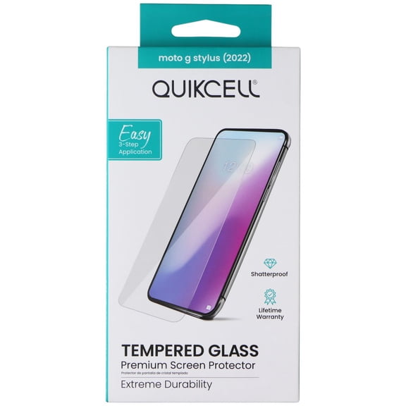 Quikcell Tempered Glass Screen Protector for Motorola Moto G Stylus (2022)