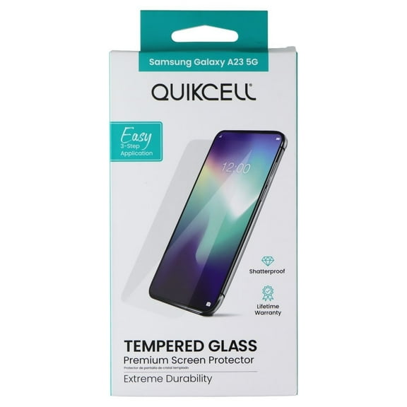 Quikcell Tempered Glass Screen Protector for Samsung Galaxy A23 5G