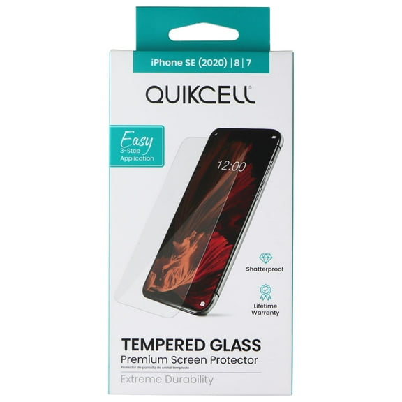 Quikcell Tempered Glass for Apple iPhone SE (2020) / 8 / 7