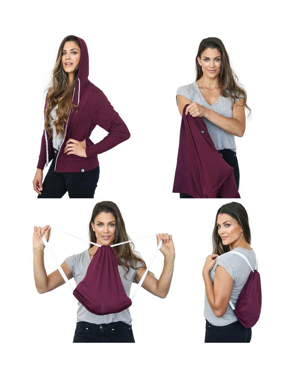 Quikflip 2-in-1 Hero Hoodie Lite Full-Zip | LAFZH - Walmart.com