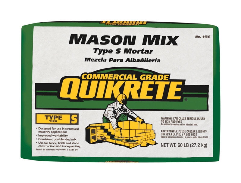 Quikrete 1136-00 60 lbs. Blend Of Type S Masonry Cement & Graded Sands Mason Mix