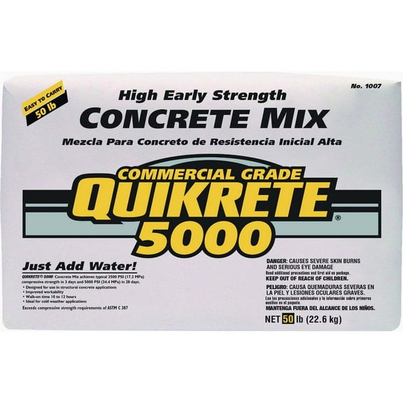 Quikrete 137999 50 lbs 5000PSI Concrete Mix
