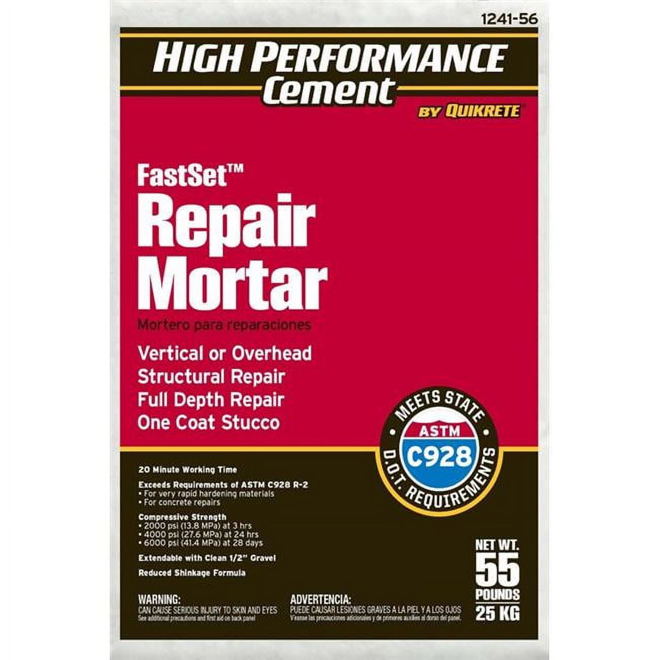 Quikrete FastSet Gray Mortar Sealant 55 lb Quikrete FastSet Gray Mortar Sealant 55 lb