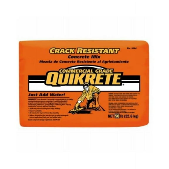 Quikrete, Crack Resistant, Concrete mix, 50lb, Bag