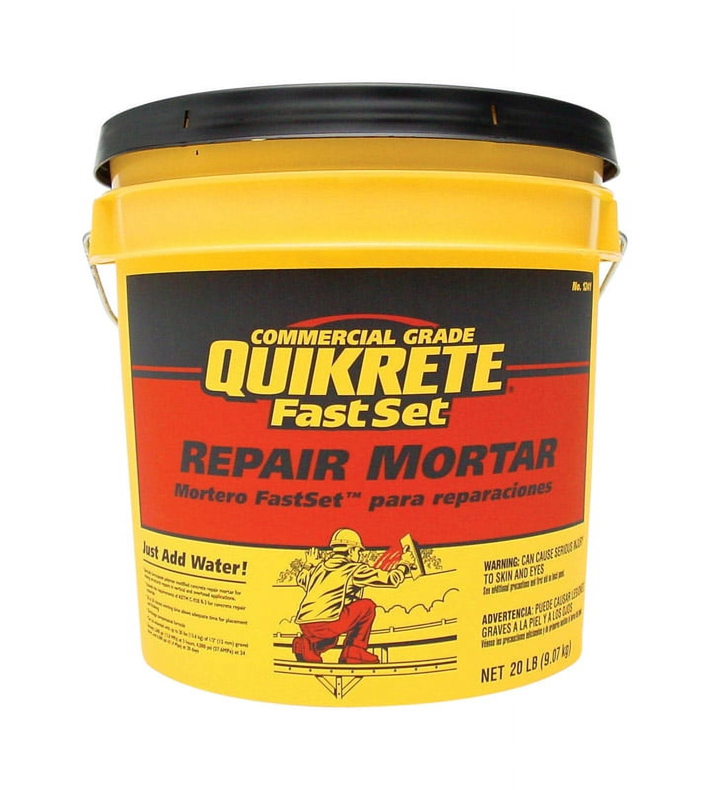 Quikrete FastSet Gray Repair Mortar 20 lb Quikrete FastSet Gray Repair Mortar 20 lb