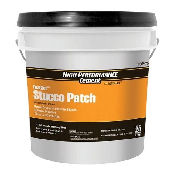 Quikrete FastSet 20 lb Indoor and Outdoor Stucco Patch